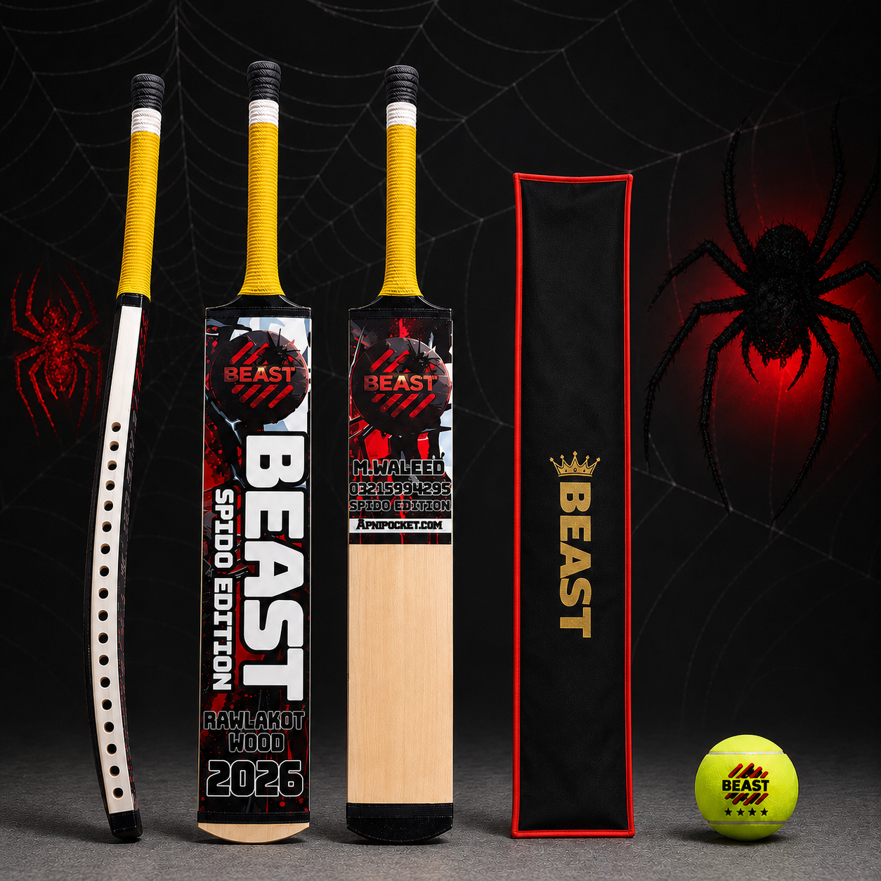 (Beast Spido Edition Bat, Beast Ball And Bat Cover )
