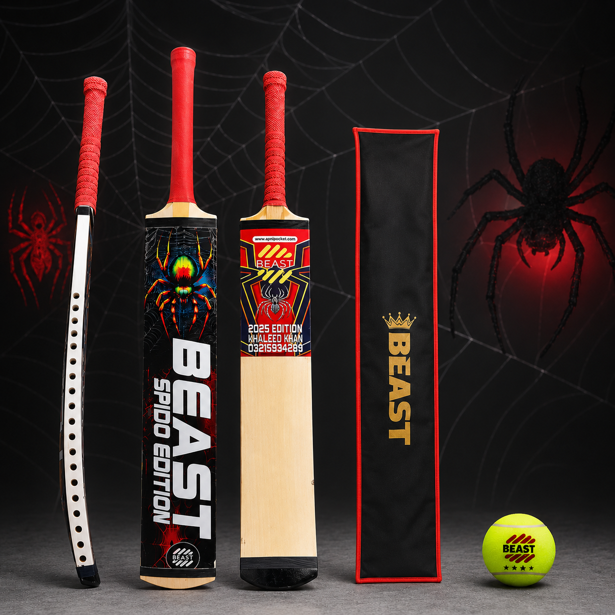 (Beast Spido Edition Bat, Beast Ball And Bat Cover )