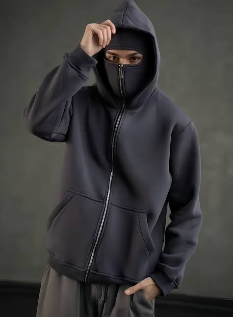 Balaclava Hoodie/Ninja Mode-Biker Hoodie