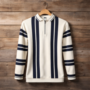 Old Money Polo Shirts For Every Style Striped Neck knit | Men Tops