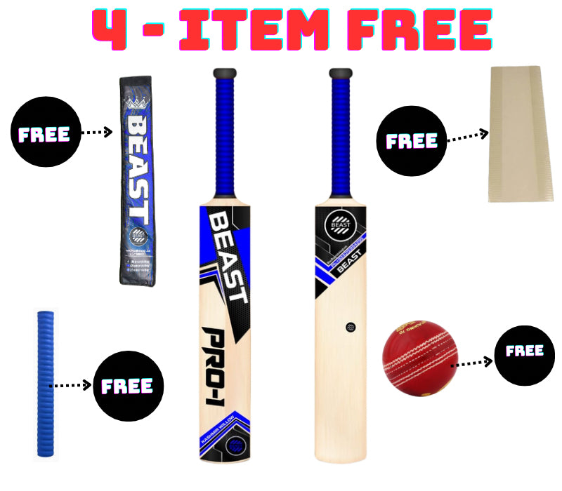 Beast Pro 1 With 4 Items Free  - Hard Ball - Professional Bat Cover - Extra Grip & Transparent Protector Sheet In This Deal