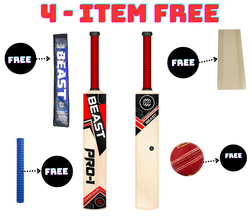 Beast Pro 1 With 4 Items Free  - Hard Ball - Professional Bat Cover - Extra Grip & Transparent Protector Sheet In This Deal