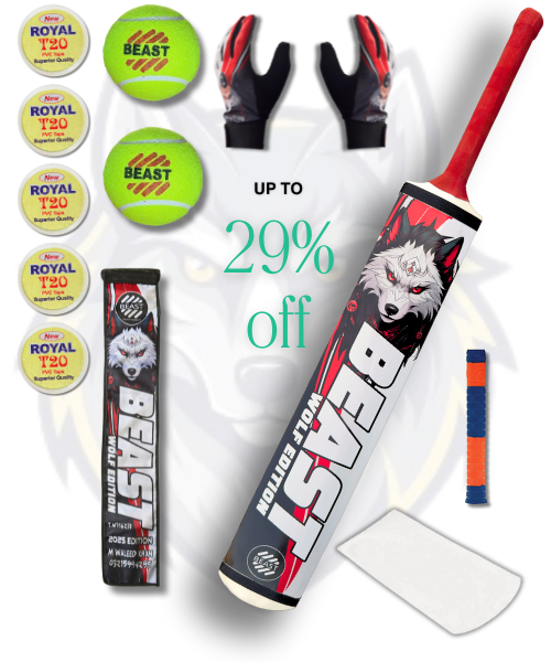 Wolf Edition Deal In This Deal - Wolf Bat - Cover - Inner - 2 Beast Pressure Ball - 5 Tape Royal - 1 Grip Pure Rubber - 1 Protection Sheet -.