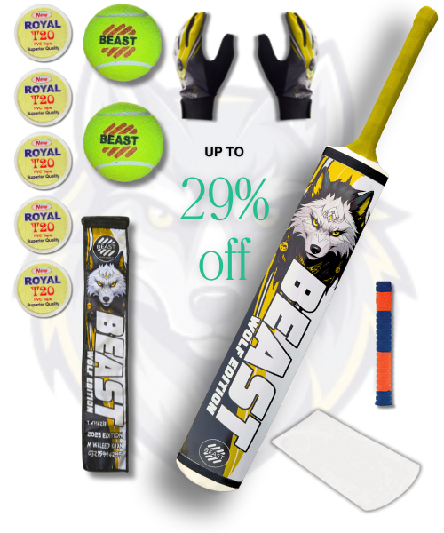 Wolf Edition Deal In This Deal - Wolf Bat - Cover - Inner - 2 Beast Pressure Ball - 5 Tape Royal - 1 Grip Pure Rubber - 1 Protection Sheet -.