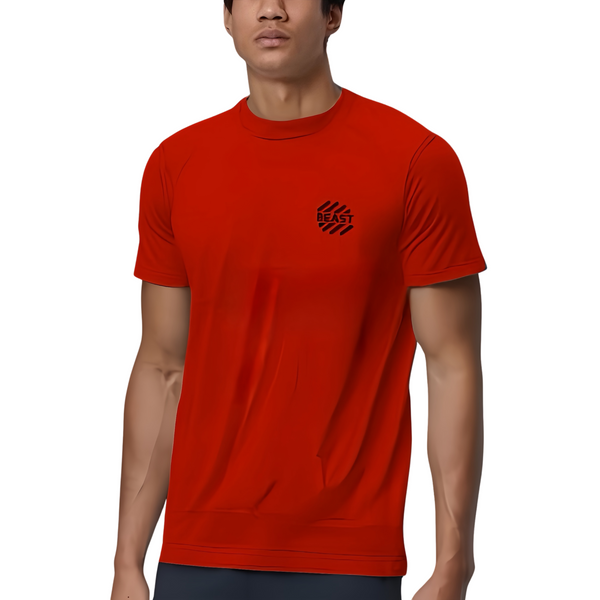 Interlock Dry Fit Shirt - Moisture-Wicking Active Tee for Gym & Running