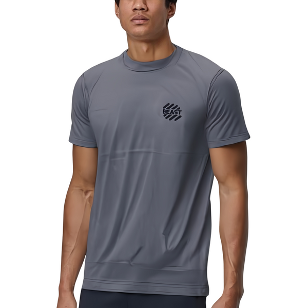 Interlock Dry Fit Shirt - Moisture-Wicking Active Tee for Gym & Running