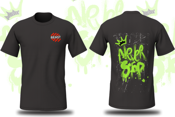 DRY-FIT Printed Shirt ( Never Stop Print )